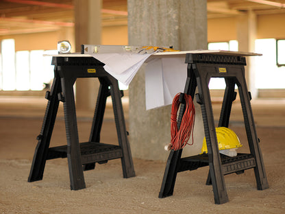 Stanley Tools Folding Sawhorses (Twin Pack)