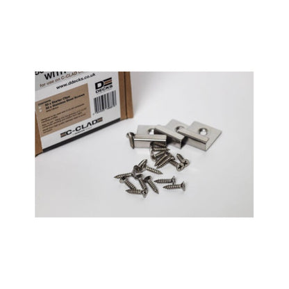 C-Clad Starter Clips and Screws  Box of 50)