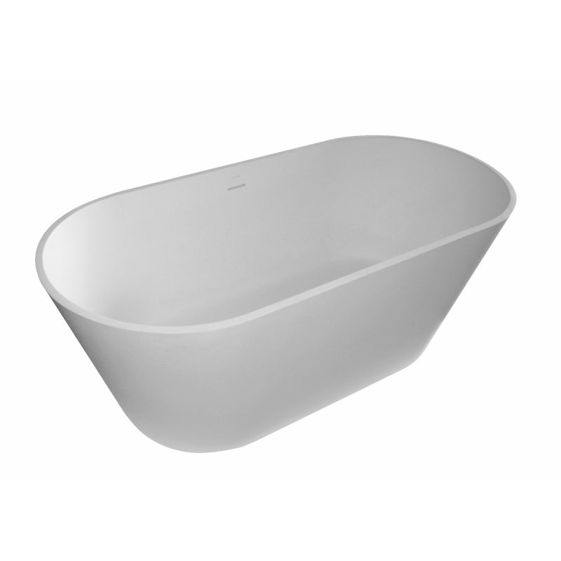 Aqua Mini Cusco 1550mm x 750mm Solid Surface Freestanding Double Ended Bath 