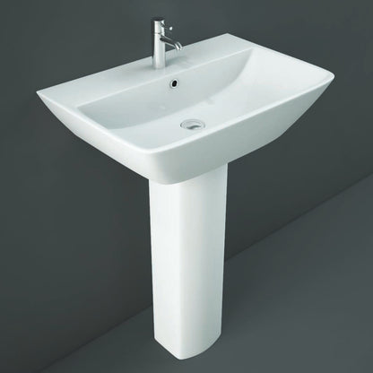 RAK Ceramics Summit 430mm Pedestal Basin 1 Tap Hole White