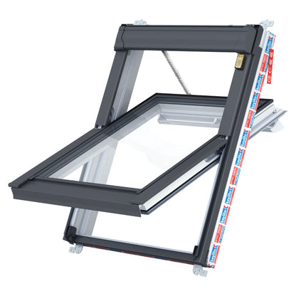 Keylite White Painted Centre Pivot Roof Window Hi-Therm Solar - All Sizes