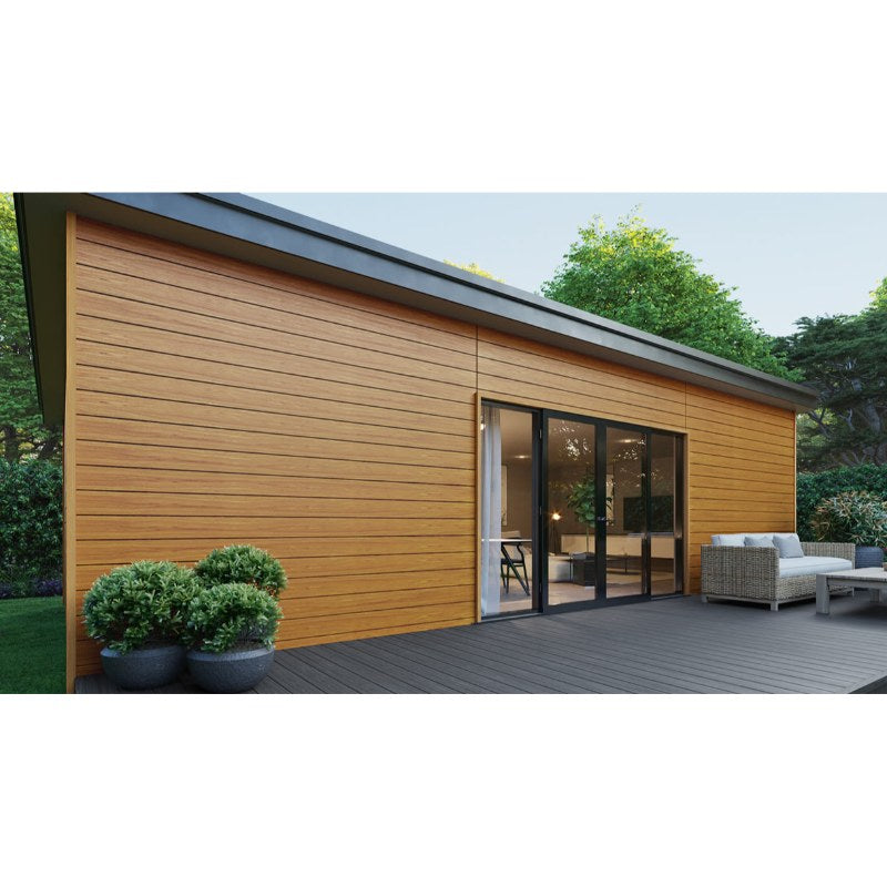 C-Clad Capped Composite Woodgrain Effect Cladding Board 21mm x 150mm x 3.6m - All Colours