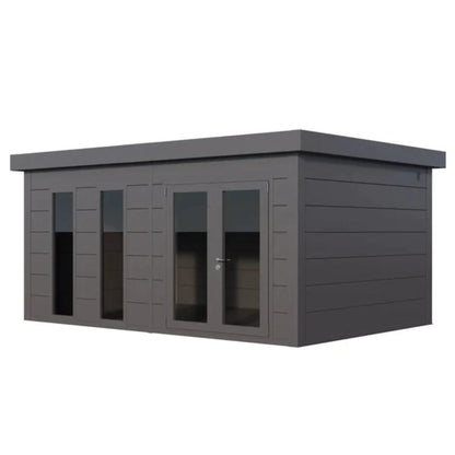 Telluria 18ft x 12ft Luminato Premier Steel Garden Room - 5.4m x 3.6m