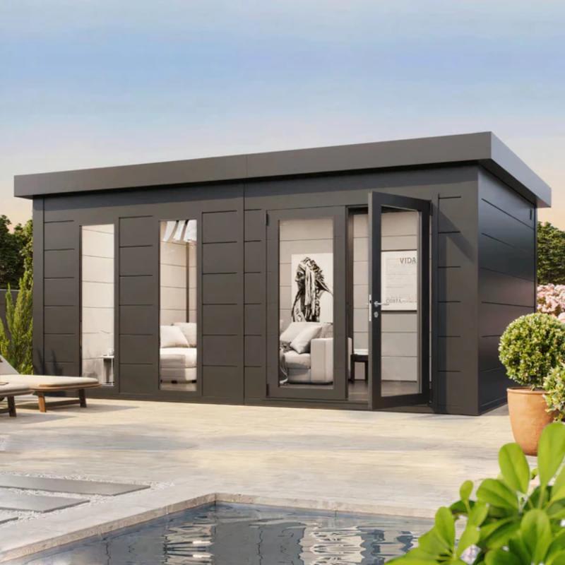 Telluria 18ft x 12ft Luminato Premier Steel Garden Room - 5.4m x 3.6m