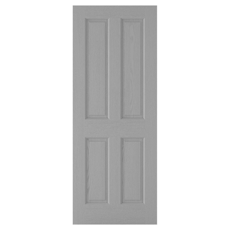 LPD Textured 4 Panel Grey Moulded Internal Door - 78in x 27in x 35mm (1981 x 686mm)
