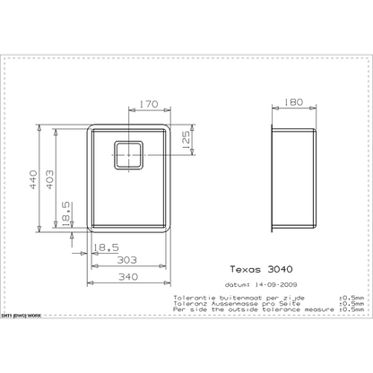 Reginox Texas 30x40 Integrated Stainless Steel Kitchen Sink