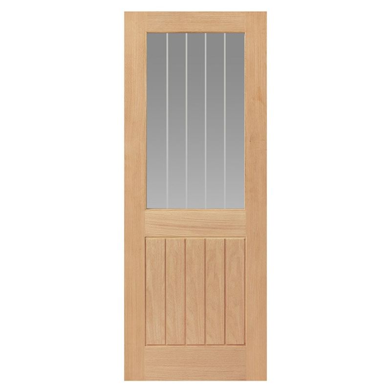 Thames 1/2 Light Oak Internal Door - 1981 x 762 x 35mm 