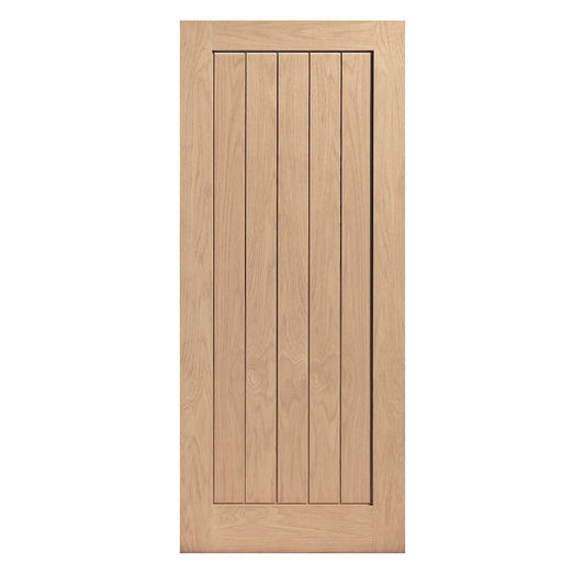 Image for JB Kind Oak Cottage Thames Ii Unfinished Fire Door-1981 x 610 x 44mm