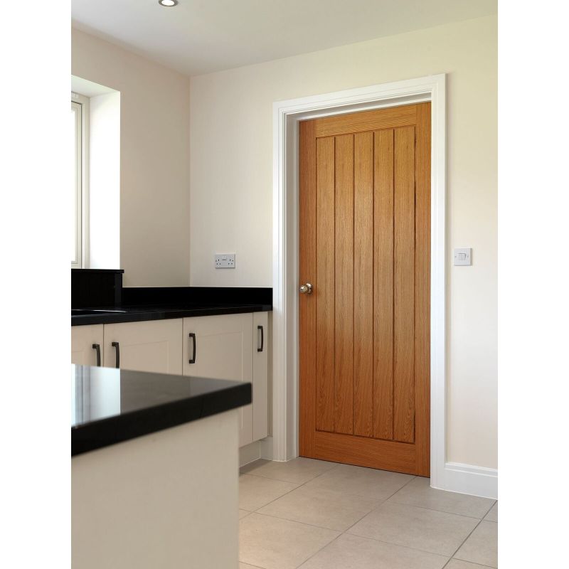 JB Kind Oak Cottage Thames Pre-Finished Internal Door 2040 X 926 X 40mm