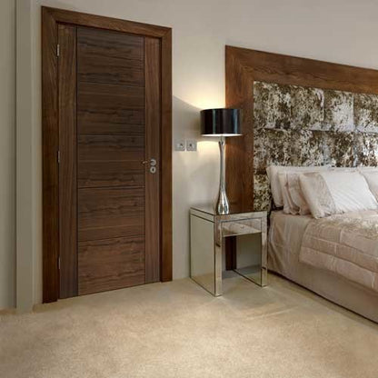 Image for JB Kind River Walnut Modern Tigris Pre-Finished Internal Door