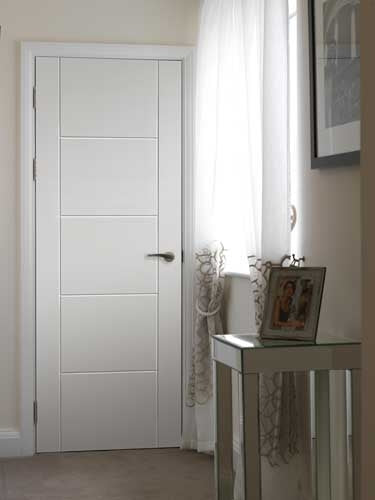 Image for JB Kind Tigris White Pre-Finished Internal Fire Door