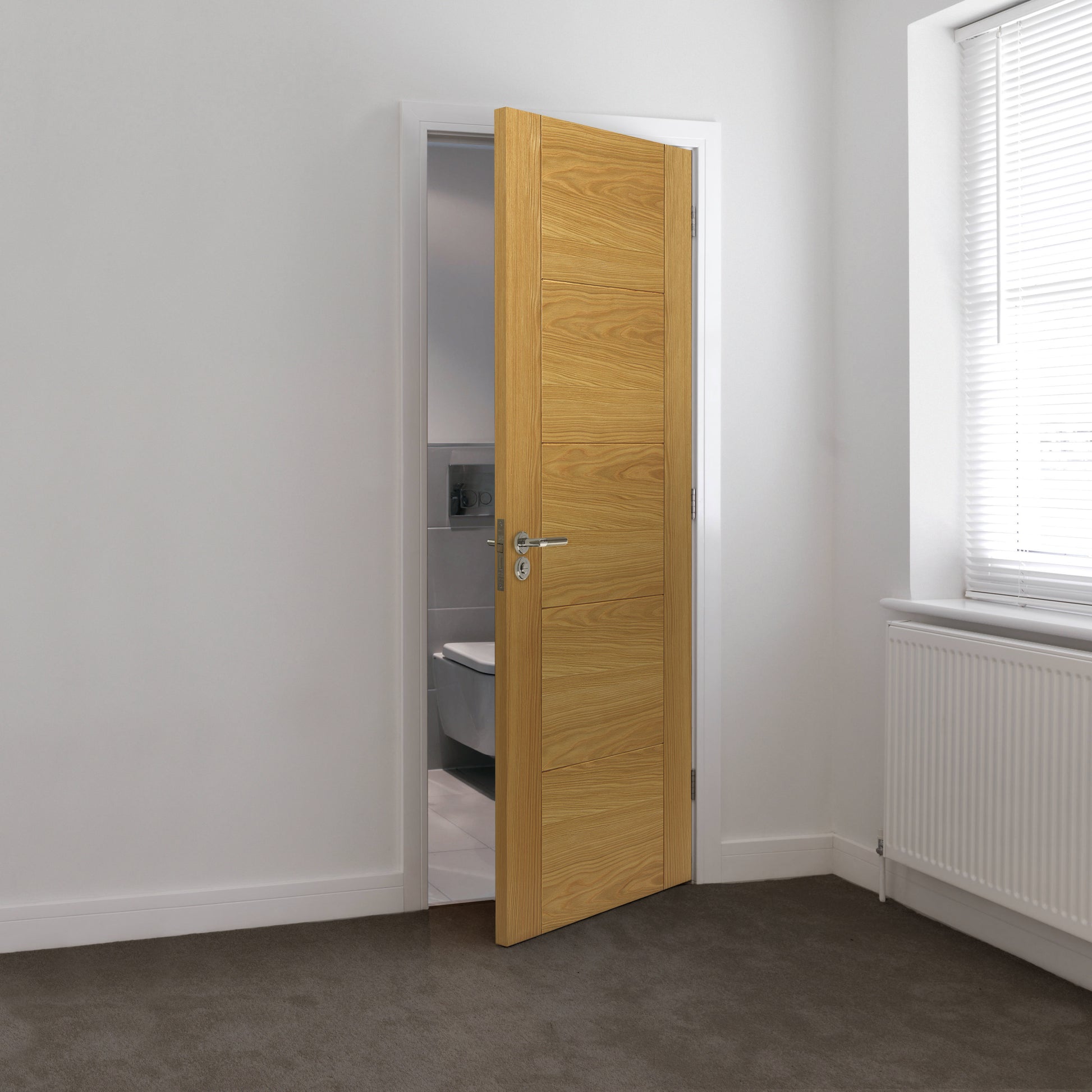 Image for JB Kind Oak Tigris Pre-Finished Internal Fire Door