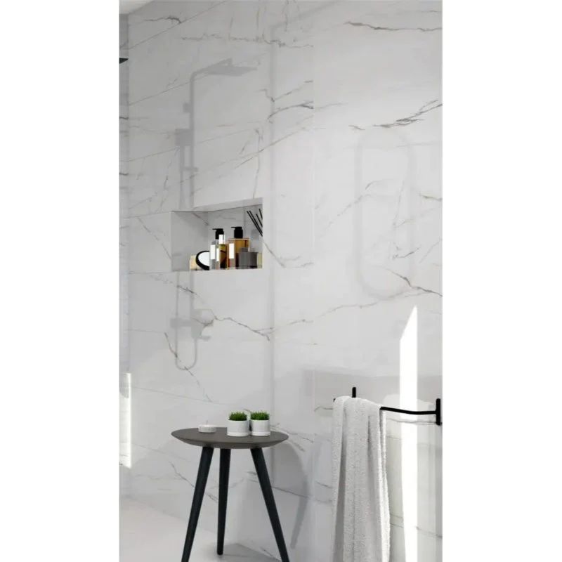 Torano white Ceramic Rectified Wall and Floor Tile 600mm x 300mm (9 Per Box) - All Finishes