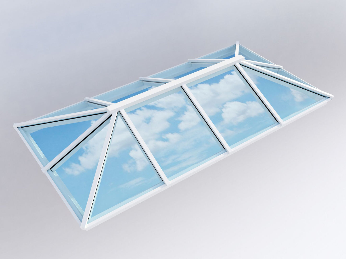 Image for Atlas Traditional Roof Lantern Window Active Neutral Double Glazed - Grey/White