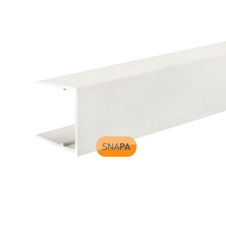 Snapa 25mm PVC Drip Trim White 2.1m