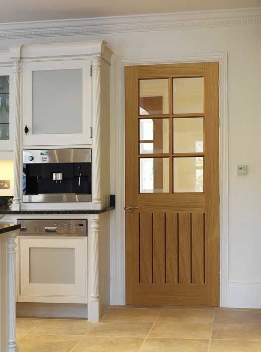 Image for JB Kind Oak Cottage Tutbury Glazed Unfinished Internal Door