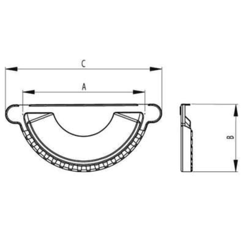 Roofart Universal Stop End - Full Range