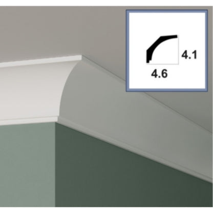 Kovex Classic Cornice Molding CC38 x 2m (Pack of 9 Lengths)