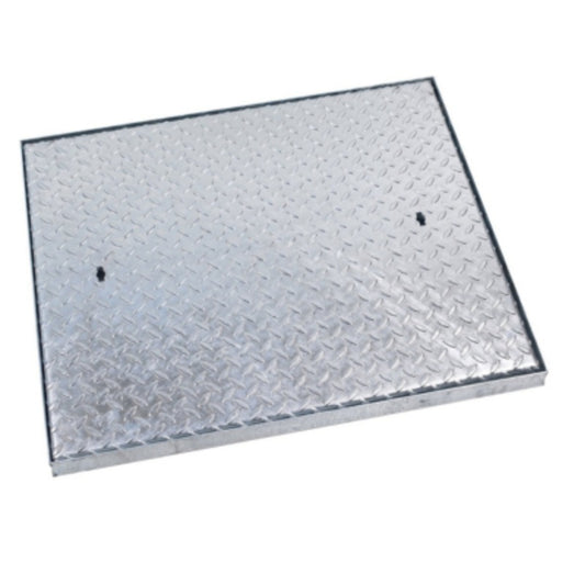 Solid Top Manhole Cover & Frame Durbar Tread 750 x 600mm 5T