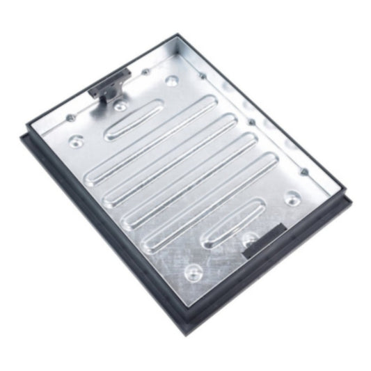 Recessed Block Pavior Manhole Cover & Frame 600 x 450 x 65mm 10T