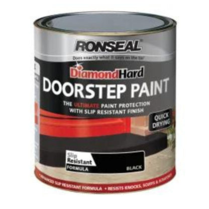 Ronseal Diamond Hard Doorstep Paint Black - All Colours