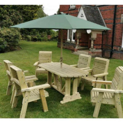 Churnet Valley Ergo 6 Seat Table Set (6 Chairs)