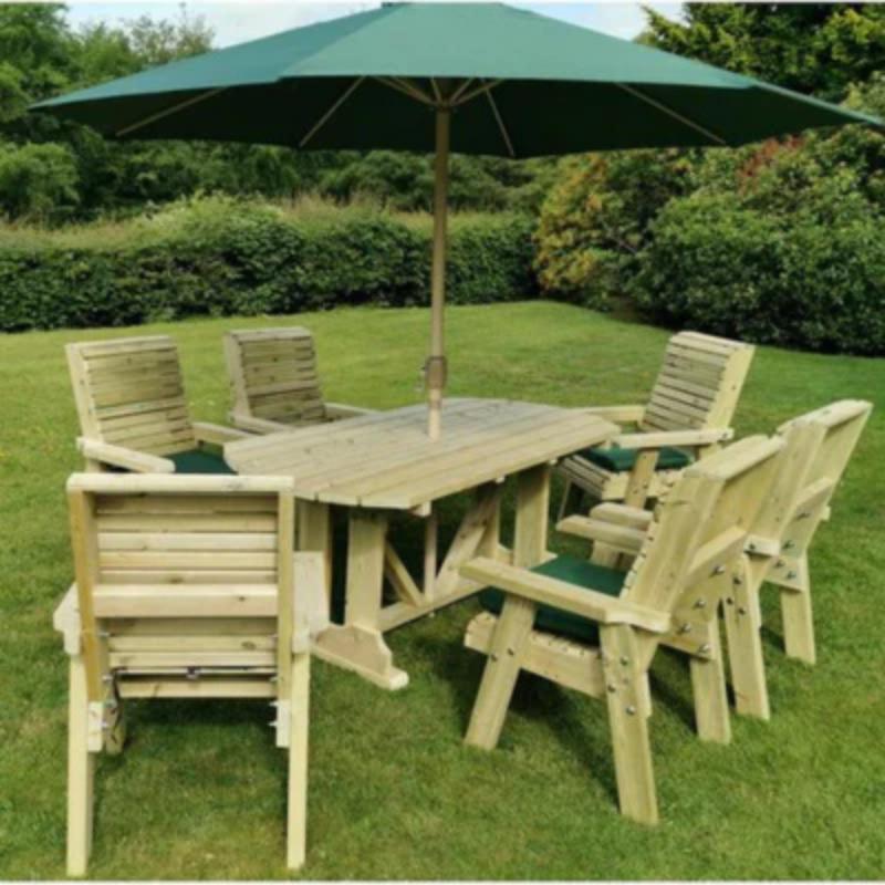 Churnet Valley Ergo 6 Seat Table Set (6 Chairs)