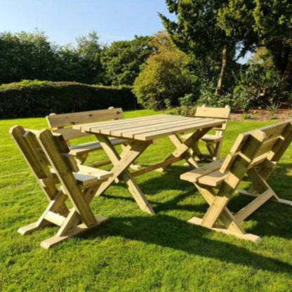 Churnet Valley Ashcombe Table Set - Sits 6