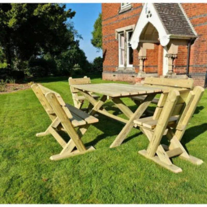 Churnet Valley Ashcombe Table Set - Sits 6