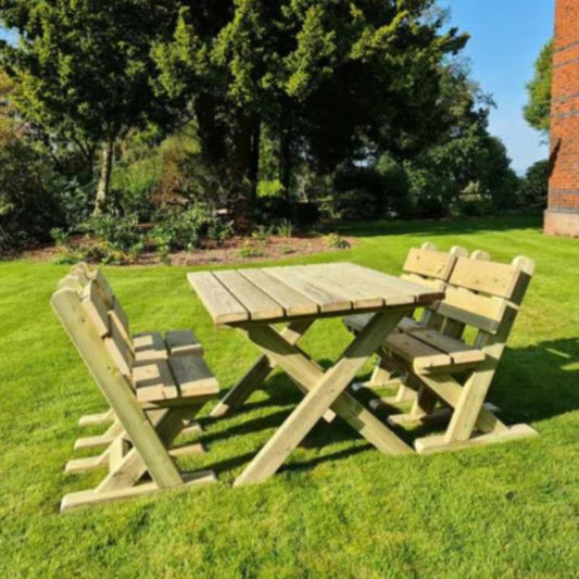 Churnet Valley Ashcombe Table Set - Sits 4