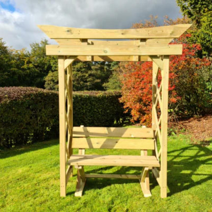 Churnet Valley Tokyo Arch 4ft with Churnet Valley Ashcombe Bench