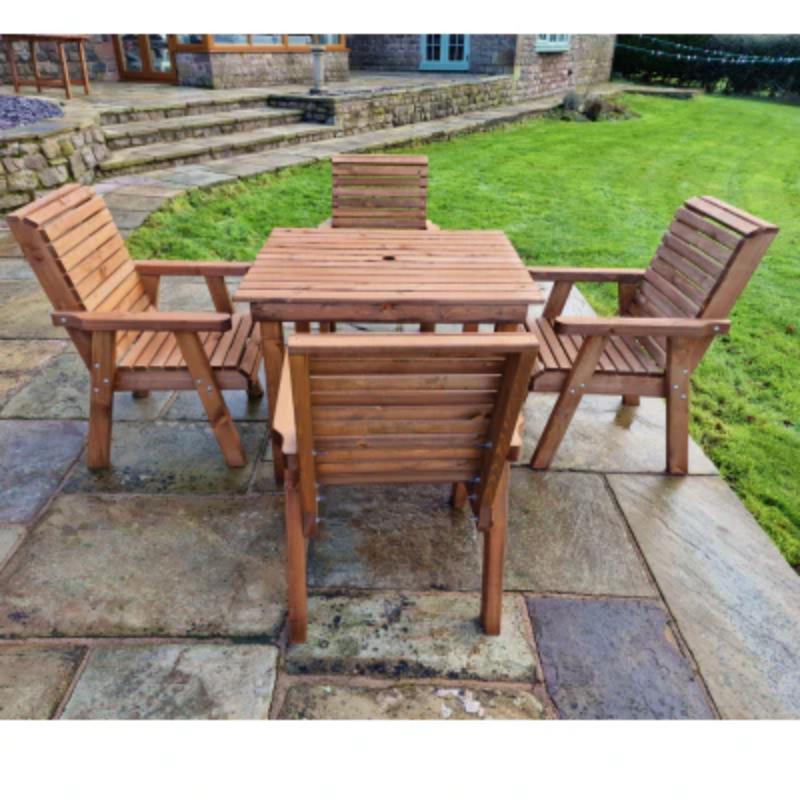 Churnet Valley 4 Seater Square (4 Chairs)