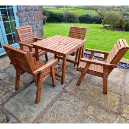 Churnet Valley 4 Seater Square (4 Chairs)