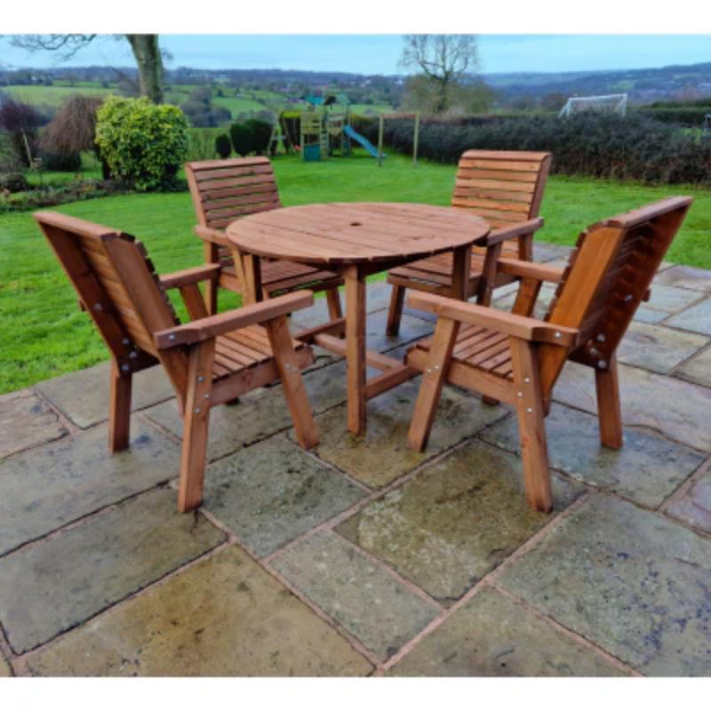 Churnet Valley 4 Seater Round (4 Chairs)