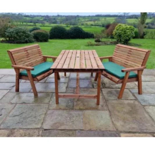 Churnet Valley 6 Seat Set (2 x 3 Seat Benches) 179.5 cm Table