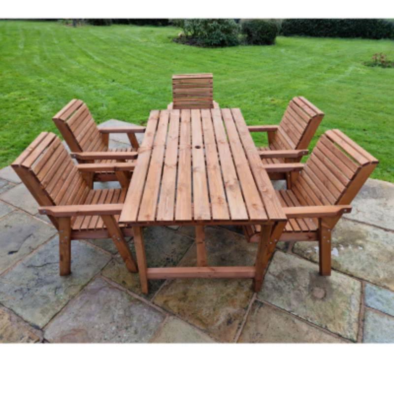 Churnet Valley 5 Seat Set (5 Chairs) 179.5cm Table