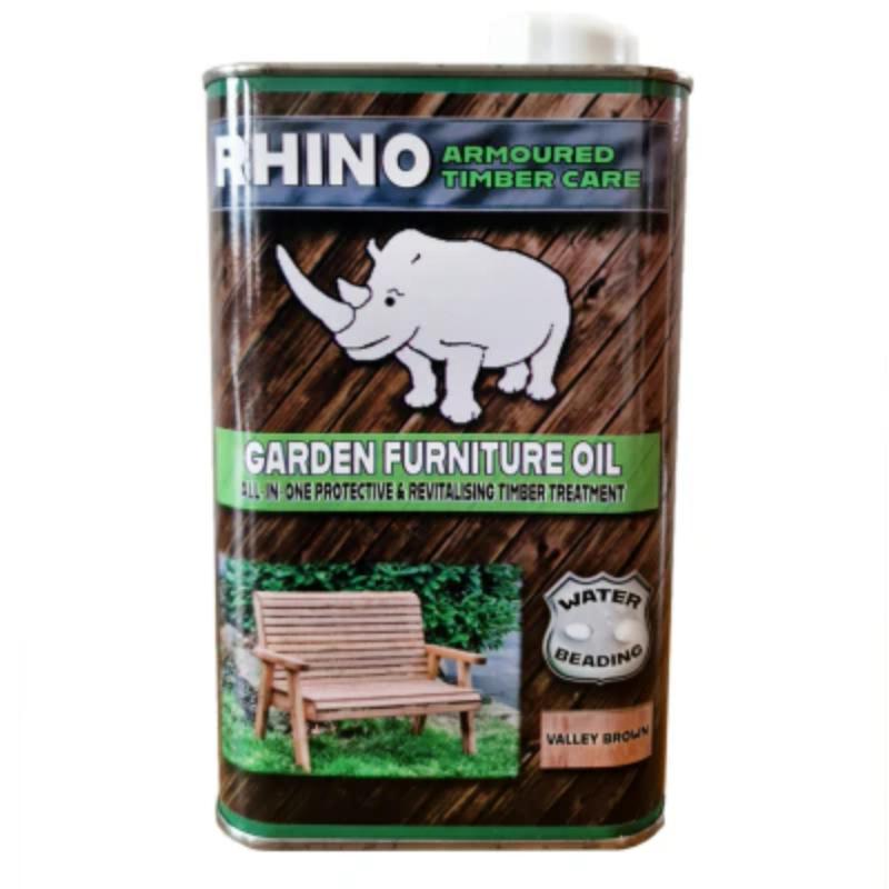 Churnet Valley Wood Preservative Rhino Brown - 1 Litre Tin