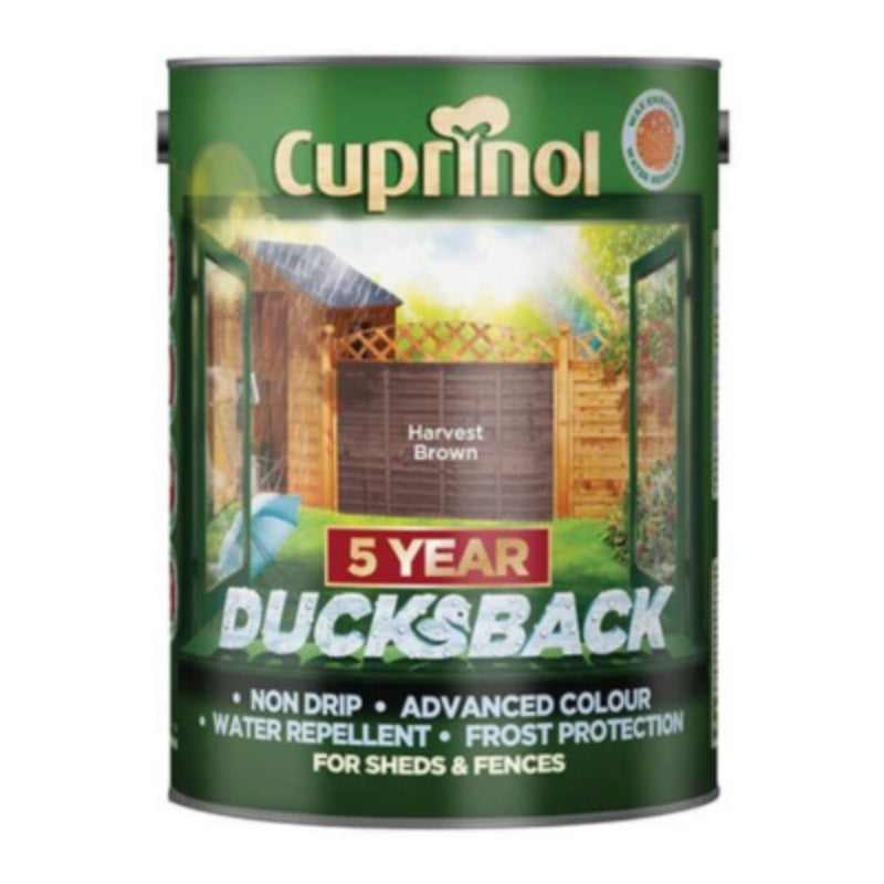 Cuprinol Ducksback 5 Year Waterproof for Sheds and Fences - 5 Litre