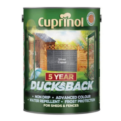 Cuprinol Ducksback 5 Year Waterproof for Sheds and Fences - 5 Litre