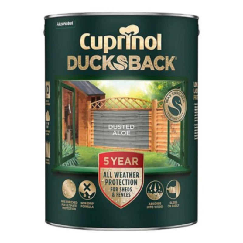 Cuprinol Ducksback 5 Year Waterproof for Sheds and Fences - 5 Litre