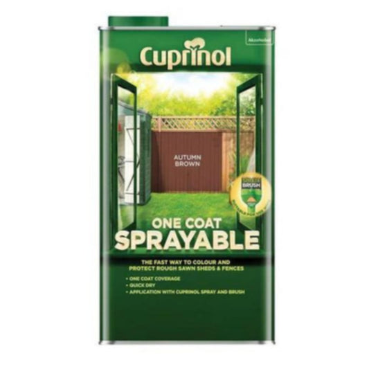 Cuprinol One Coat Sprayable Fence Treatment - 5 Litre