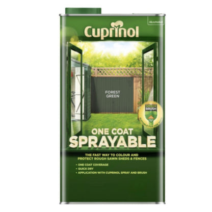 Cuprinol One Coat Sprayable Fence Treatment - 5 Litre