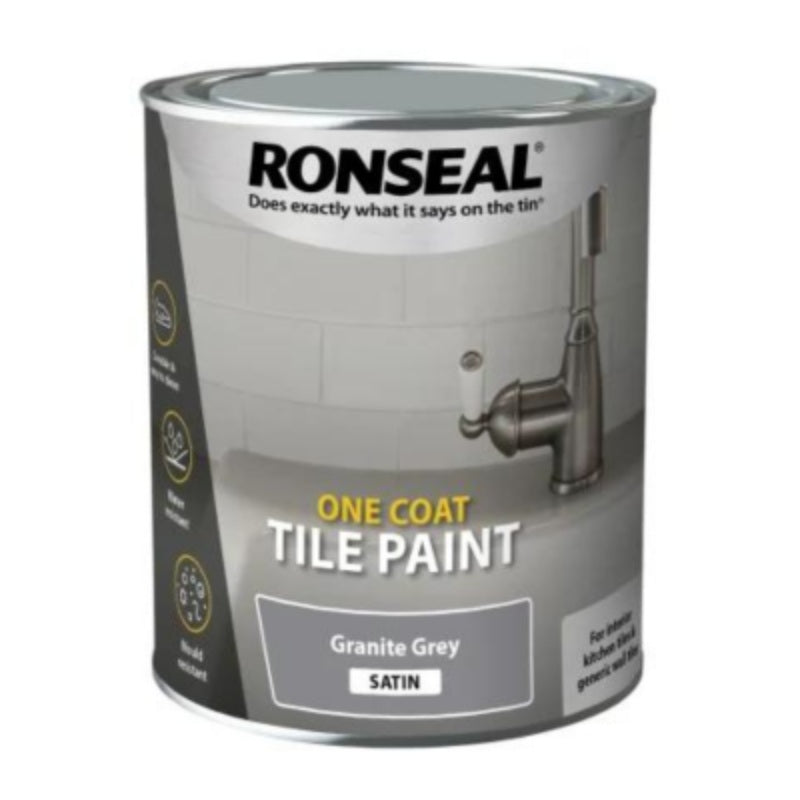 Ronseal One Coat Tile Paint 750ml - All Colours