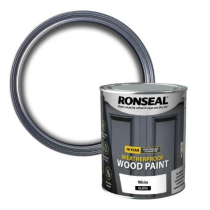 Ronseal 10 Year Weatherproof Wood Paint - All Colours