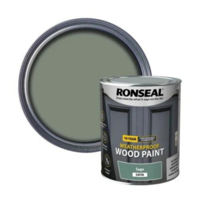 Ronseal 10 Year Weatherproof Wood Paint - All Colours