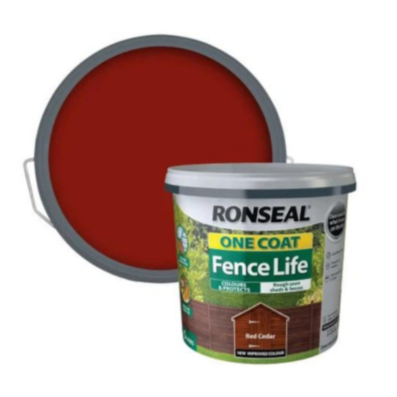 Ronseal One Coat Fence Life 5 Litres - All Colours