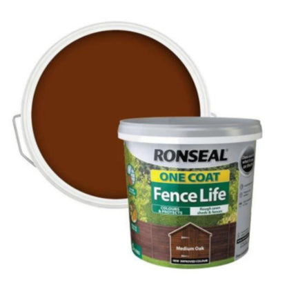 Ronseal One Coat Fence Life 5 Litres - All Colours