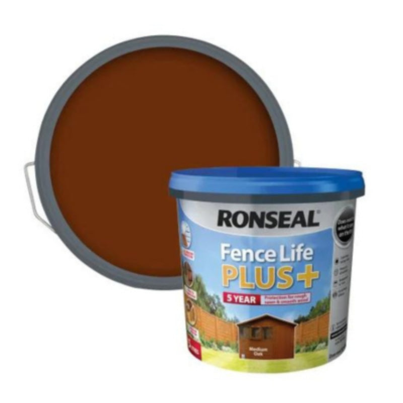 Ronseal Fence Life Plus 5 Litres - All Colours