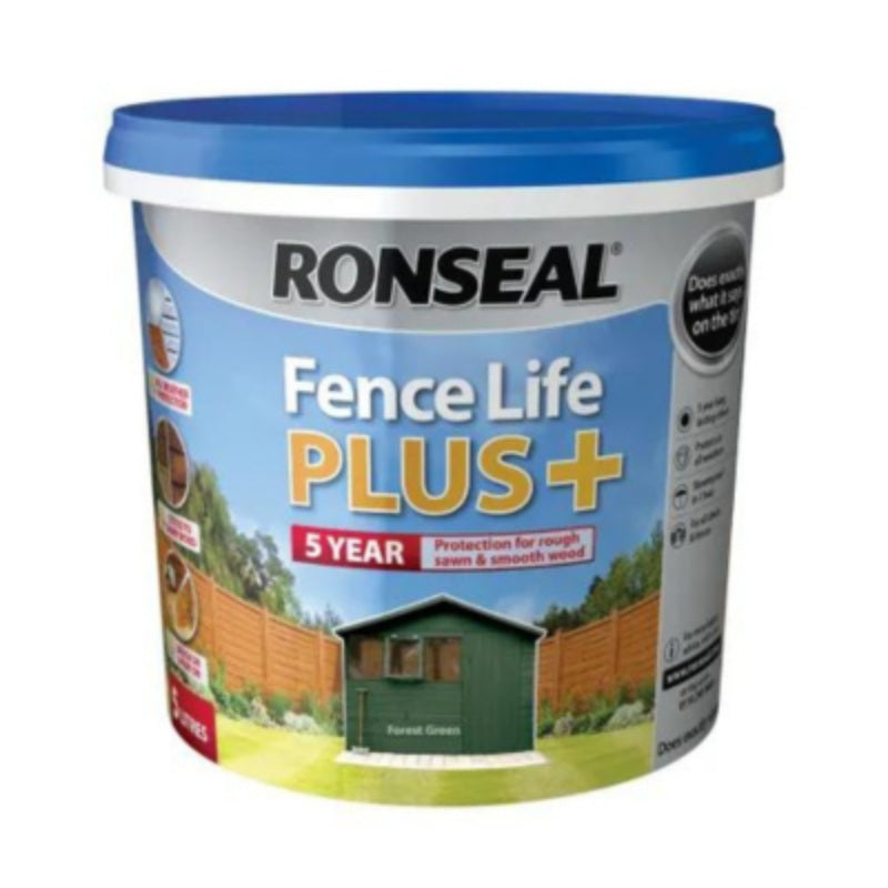 Ronseal Fence Life Plus 5 Litres - All Colours