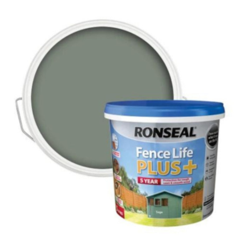 Ronseal Fence Life Plus 5 Litres - All Colours